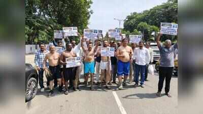 Workers’ union holds shirtless protest over recruitment