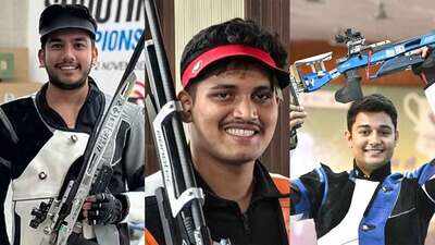 Asian Games 2026: Niraj Kumar, Rudrankksh Patil, Aishwary Pratap Singh win silver in 50m rifle 3 positions team event