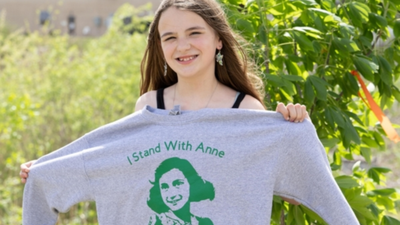 At 10, Minnesota girl Natalie Flaherty began handing out Anne Frank-inspired bracelets; two years later, 100,000 have reached all 50 states and 50+ countries, earning her a $10,000 Young Hero Prize