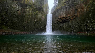 Oregon feared a famous 92-foot waterfall on private land could be sold to a new owner; the state has now approved a $2 million purchase that will permanently protect Abiqua Falls and open public access