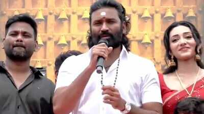 Dhanush begins 'D56' shoot with grand pooja at Maranadu Karuppanasamy temple in Sivaganga; fans gather in large numbers as actor says ‘go home safely’ amid camera dispute