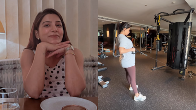 Samantha Ruth Prabhu flaunts baby bump during third-trimester seated corn rows workout with witty caption: 'Equal parts strong till the very end and please don’t make me get up’