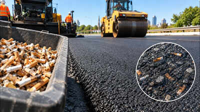 In 2017, Australian engineers sealed cigarette butts inside asphalt; the road mix met heavy-traffic requirements and conducted less heat in laboratory tests, offering a possible urban-heat benefit