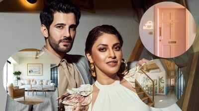 Aditya Seal and Anushka Ranjan’s duplex Mumbai home is a pastel-filled English country escape with a quirky LED baby seal, neon signs and personalised artwork