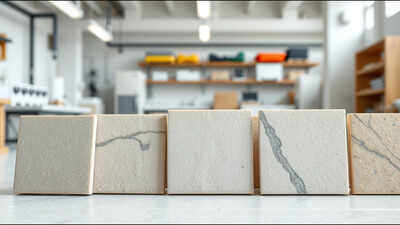British company turns plasterboard waste into tiles with more than 95% recycled content, without kiln firing