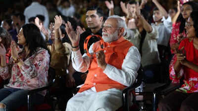 Watch: PM Modi grooves at a 'bhajan clubbing' event in Delhi