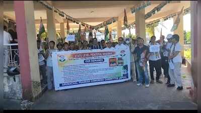 Arunachal Congress unit protests in Itanagar over vote theft