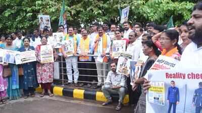 Cabinet promises: BJP holds protest slamming govt