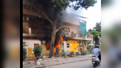 Two LPG cylinders explode as fire guts Sector 17 fast food joint, no casualties