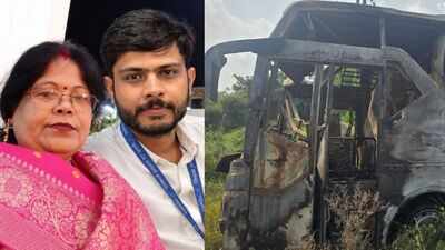 IndiGo engineer stays with mother inside Noida bus, both die
