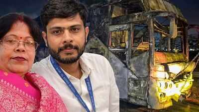 Heart-wrenching tales of Noida bus fire: IndiGo engineer who stood by his mother and an IIT engineer’s final call