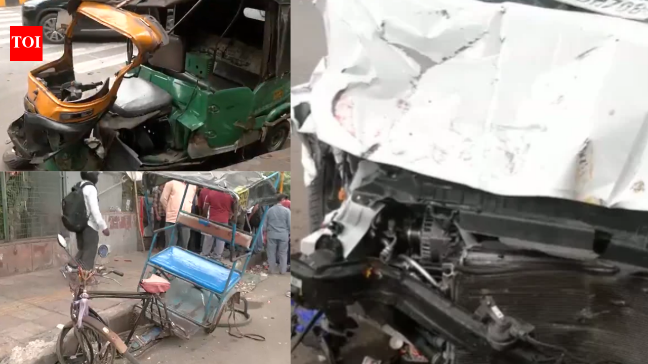 1 dead, another injured after speeding i20 hits auto, rickshaw near ...