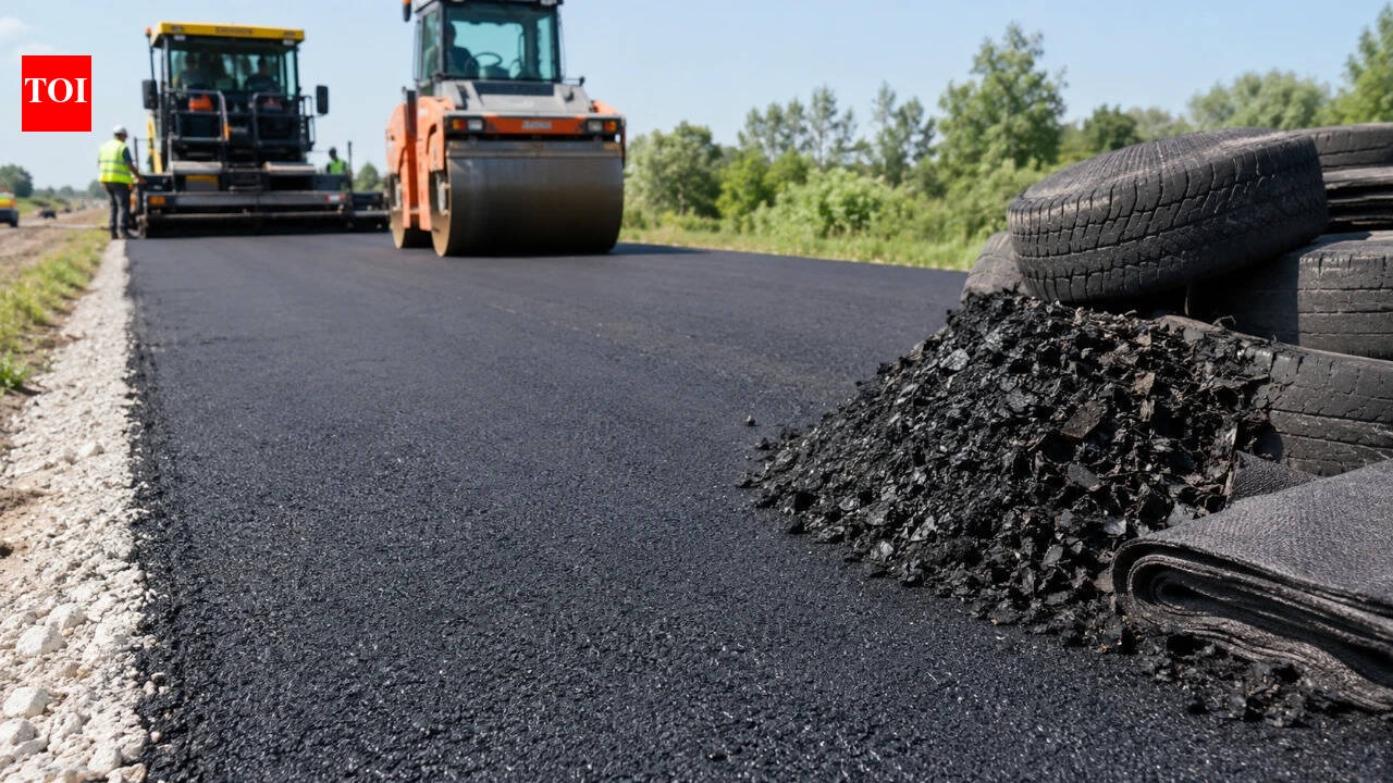 Recycled Tire Rubber and Fiber Overlay Shows No Cracking After Two Years