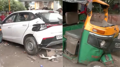 ‘Two cars were racing’: Eyewitness recounts moments before Delhi’s Sukhdev Vihar crash that killed auto driver