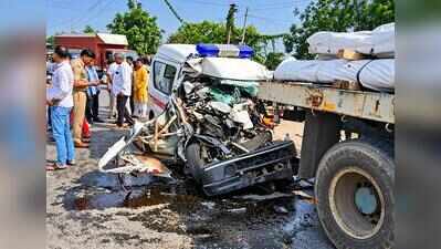CISF inspector, wife, driver killed as ambulance rams truck in Jhajjar
