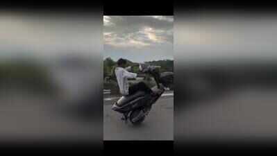 Bike stunt: Teen arrested for ‘wheeling’ videos on social media