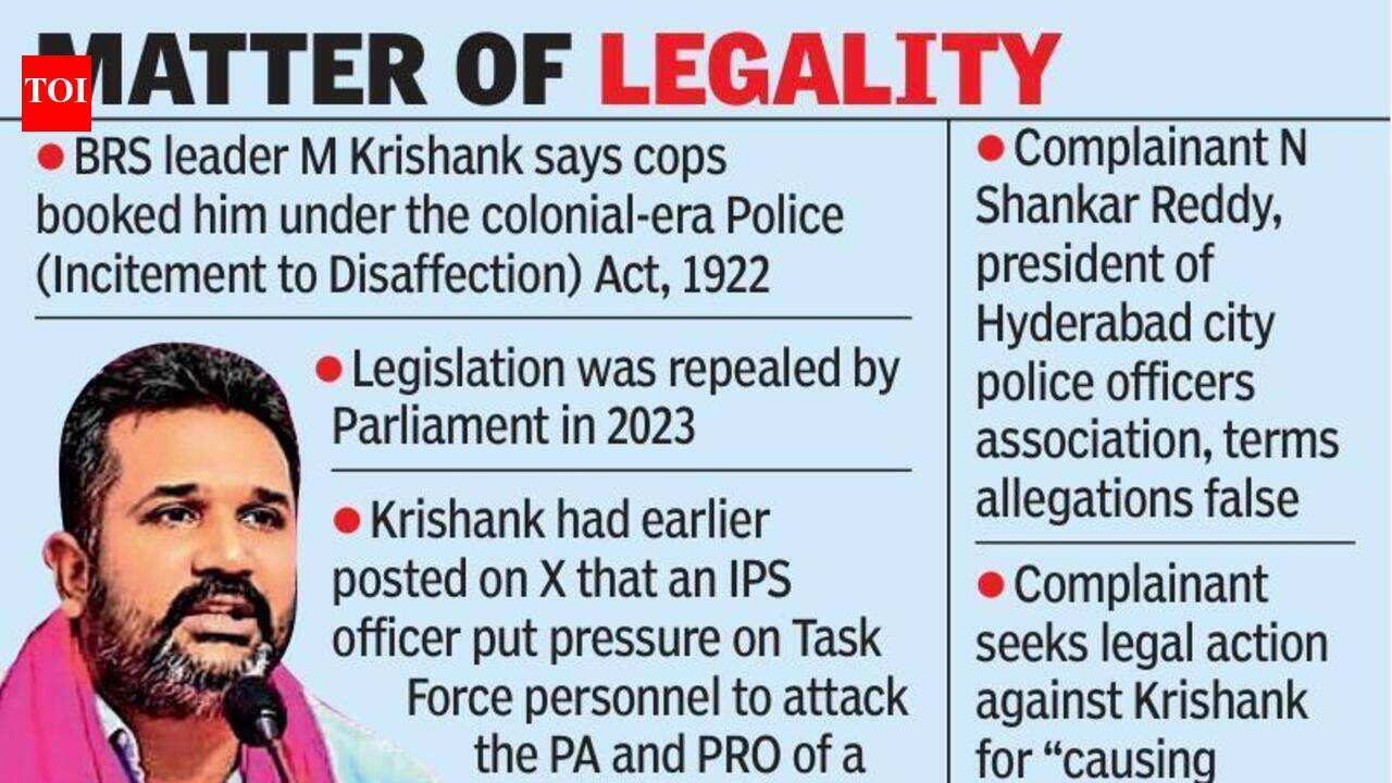 Repealed British-era law used against me, alleges Krishank