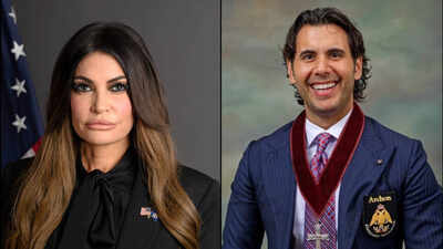 Who is Christos Marafatsos, the Greek-American businessman accompanying Kimberly Guilfoyle to key meetings?