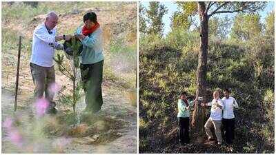 In 1999, Pennsylvania teacher Ronald Sakolsky donated $5,000 to farmer Yin Yuzhen to fund her tree-planting efforts in Inner Mongolia; 27 years later, his contribution helped transform China’s Maowusu Desert into a forest of 50,000 trees
