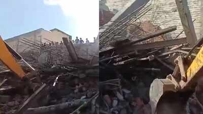 2 killed, 15-20 feared trapped as under-construction building collapses in Ambala