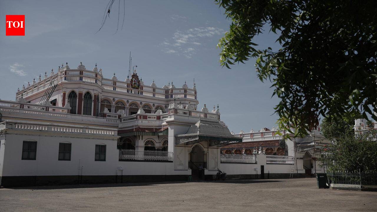 Traditional Chettinad mansion architecture