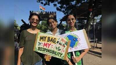 Wadgaon Sheri residents march against plastic bags, seek stricter PMC action