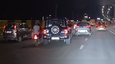 SUV rams into bike after sudden lane change, two injured near Dwarka Expressway
