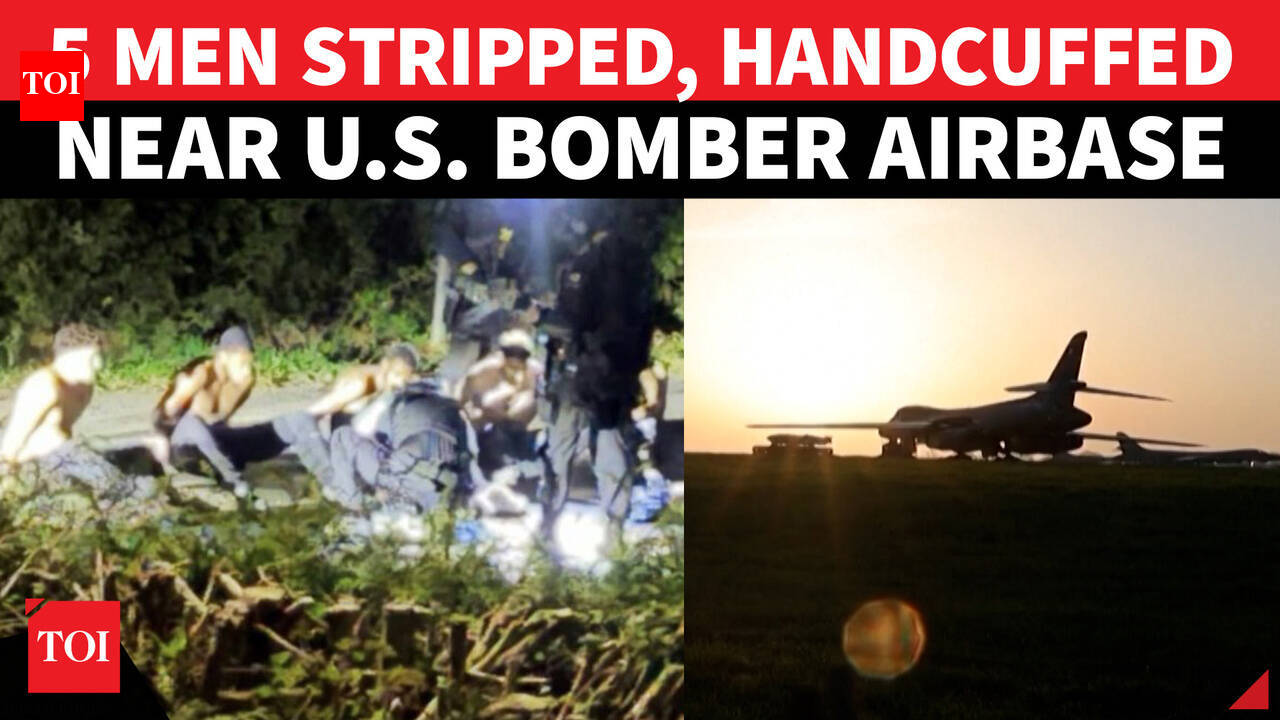 ON CAM: Shirtless &amp; In Cuffs, Dramatic Arrests Near U.S. Bomber Base; RAF Fairford On High Alert
