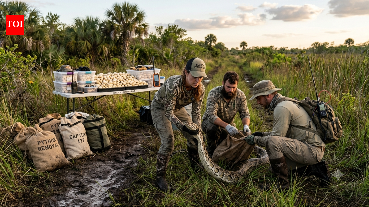 Florida Burmese python hunters remove 177 snakes and 4,100 eggs