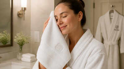 Why do hotel towels have those horizontal stripes near the edges? The real reason behind that familiar design.