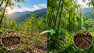 Scientists left bamboo forests alone for 30 years; biomass rose 161% and phosphorus stocks increased 379%