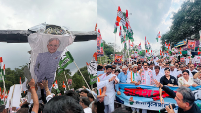 Congress protests against CEC Gyanesh Kumar in Gurgaon, seeks independent review of voter rolls