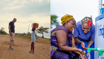 In 2015, a man saw two children drinking from a puddle in Ghana and built a solar water kiosk; 10 years later, his project supplies 126M litres
