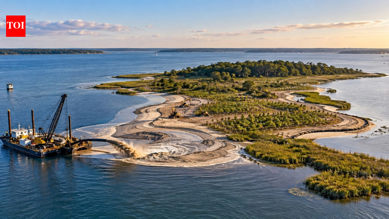 In 2019, Maryland used 60,000 cubic yards of dredged sediment to rebuild 12 acres of eroding Swan Island, followed by 200,000 plants