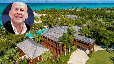 In 2000, Bruce Willis bought 7.3 acres on Parrot Cay; over four years he built three homes, four pools and a beachfront yoga pavilion before selling the Caribbean compound for $27 million in 2019