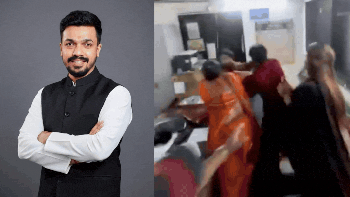 Shinde faction-linked 'YouTube Bhai' assaulted by women vendors amid 'Rs 500 extortion demand'