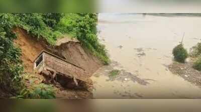 Barak erosion forces families to flee Panchgram homes