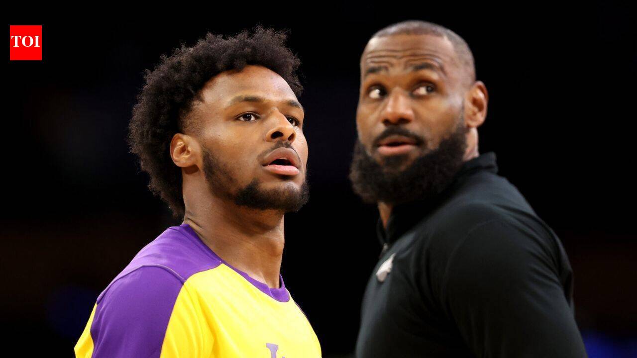 Bronny James during his time with the Los Angeles Lakers