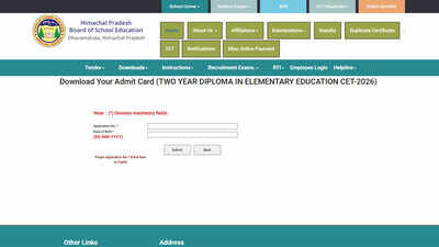 HPBOSE D.El.Ed admit cards 2026 released as Part-I and Part-II exams begin October 5; download here