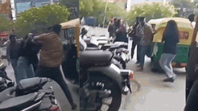 Watch: 2 girls, auto driver exchange blows on Bengaluru road over fare dispute