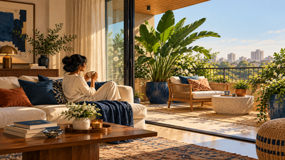 The indoor-outdoor continuity trick that makes your small apartment look bigger