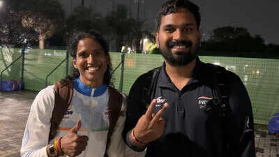 ‘She can go sub-54’: After breaking PT Usha’s 42-year-old record, Vithya Ramraj’s coach sets new target