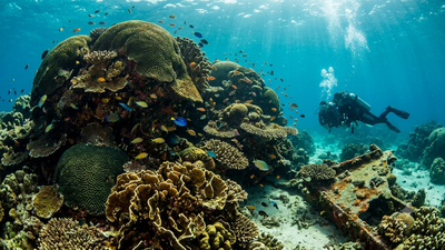 23 US nuclear tests forced Bikini Atoll residents from their homes; decades later, scientists found giant corals thriving underwater