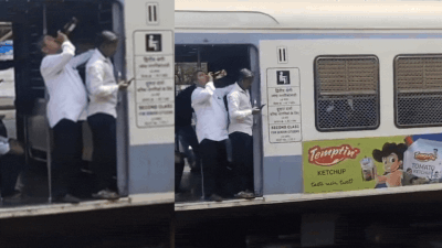 Watch: Passenger drinks beer in Mumbai local coach meant for disabled