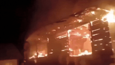 Watch: Massive fire destroys 8 houses, several cowsheds in J&K's Kishtwar