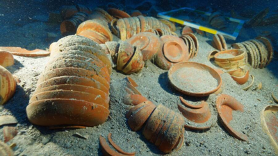 2,100-year-old shipwreck filled with 122 varieties of ancient Roman tableware found by archaeologists in Turkey was mentioned in a letter by Roman statesman Cicero