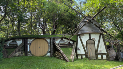 An Indiana man planned one Hobbit house; seven years later, he had built an 11-building fantasy village from recycled and secondhand materials