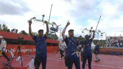 India win men's compound team gold, archery haul grows to three golds at Asian Games