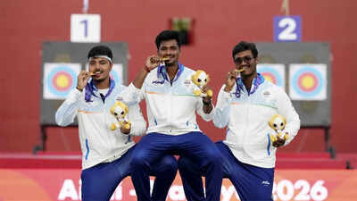 India win men's compound team gold, archery haul grows to three golds at Asian Games