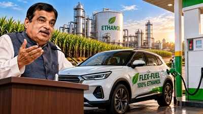 Nitin Gadkari says flex-fuel engines capable of running on 100% ethanol are being developed; vehicles using the technology will be introduced as India pushes alternative fuels